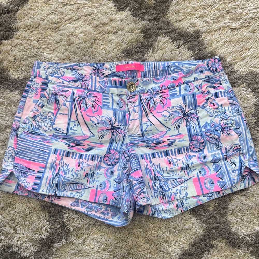 Lilly Pulitzer Adie Ruffle Pocket Shorts